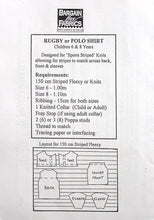 Load image into Gallery viewer, Vintage Sewing Pattern: Bargain Box Fabrics Rugby or Polo Top
