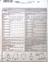 Load image into Gallery viewer, Vintage Sewing Pattern: McCalls 9369
