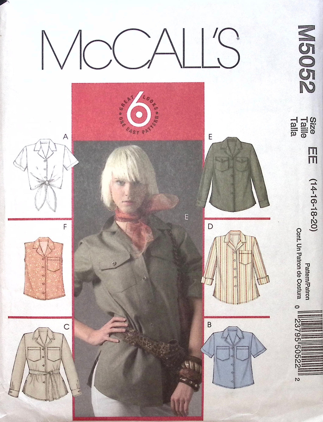 Sewing Pattern: McCalls M5052