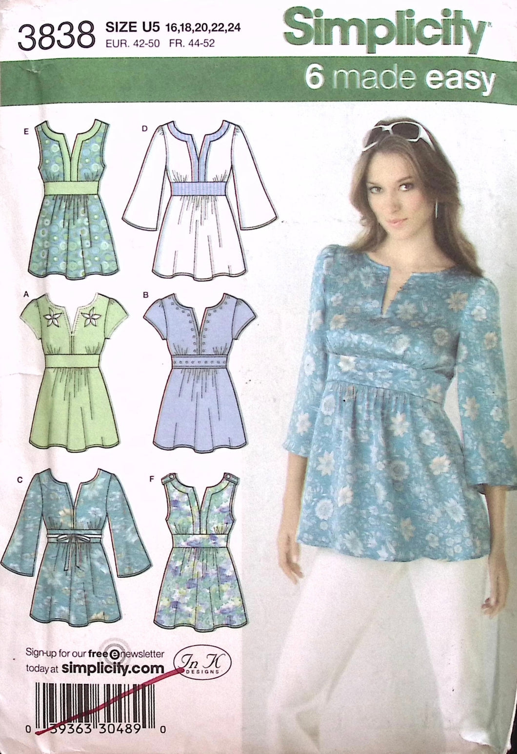 Sewing Pattern: Simplicity 3838