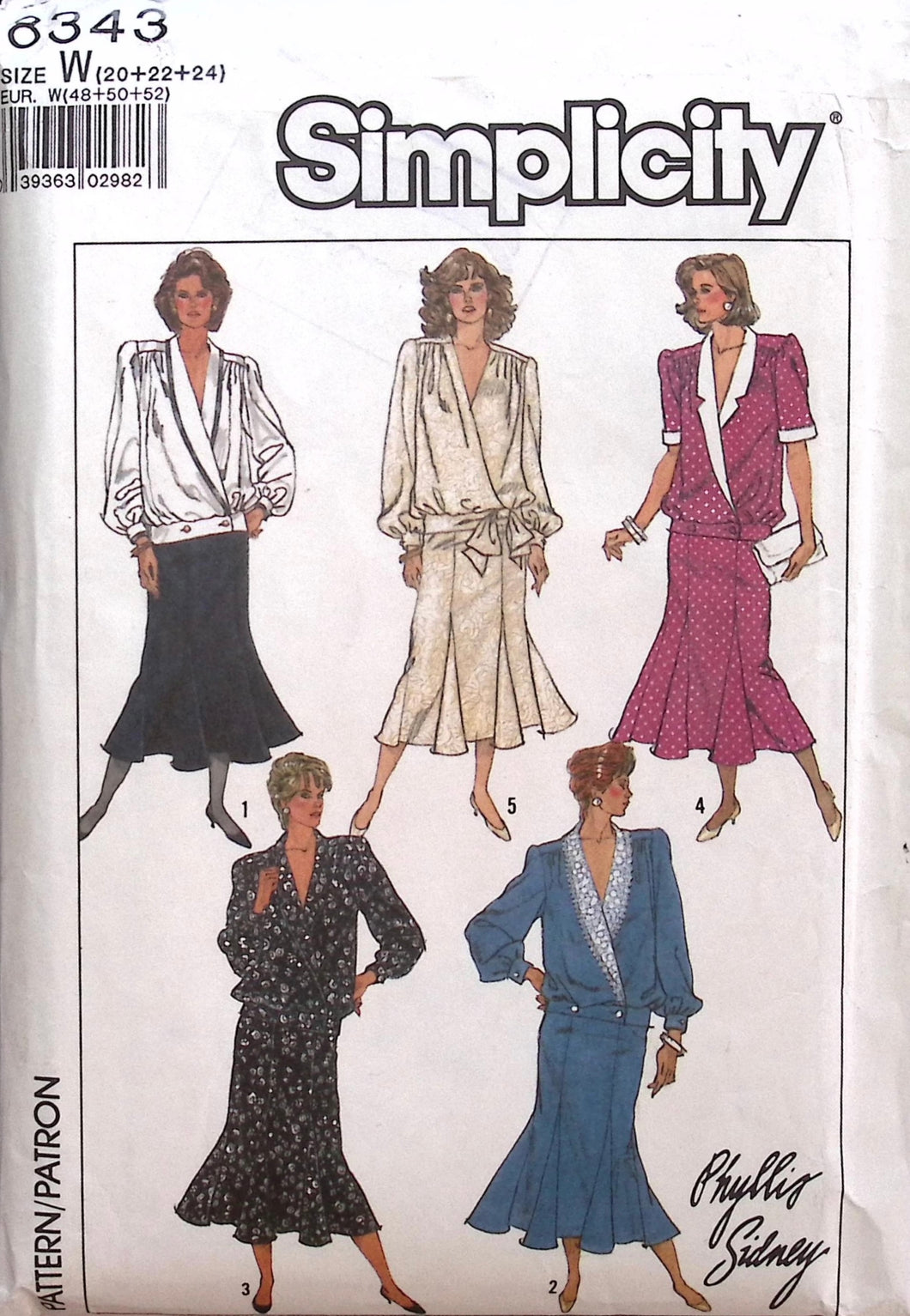 Vintage Sewing Pattern: Simplicity 8343