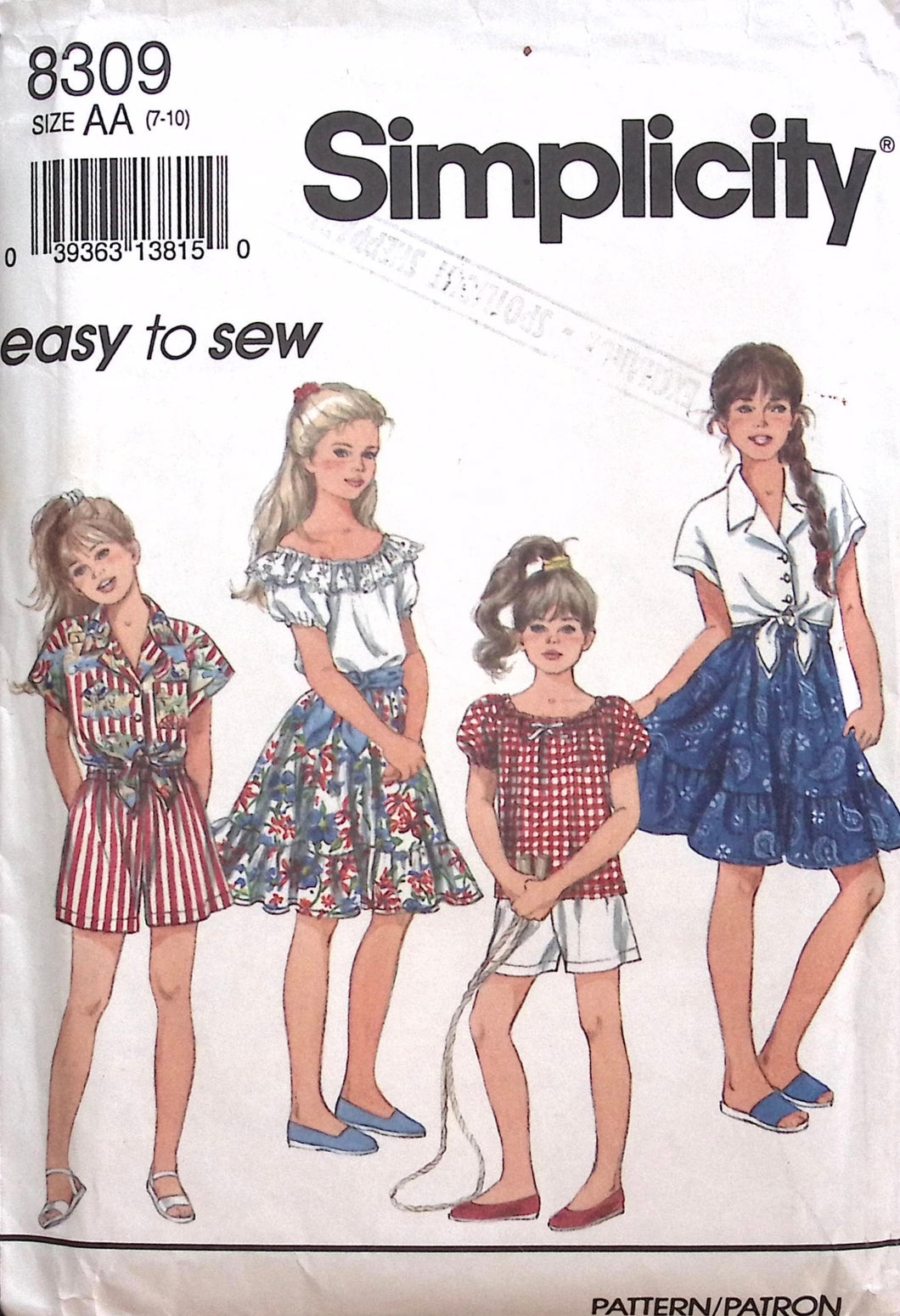 Vintage Sewing Pattern: Simplicity 8309