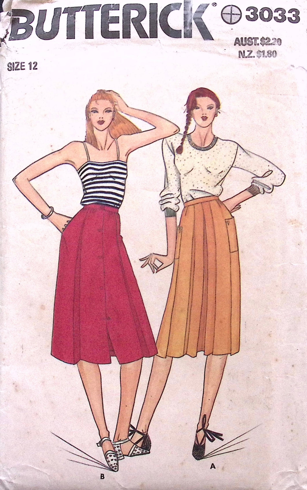 Vintage Sewing Pattern: Butterick 3033