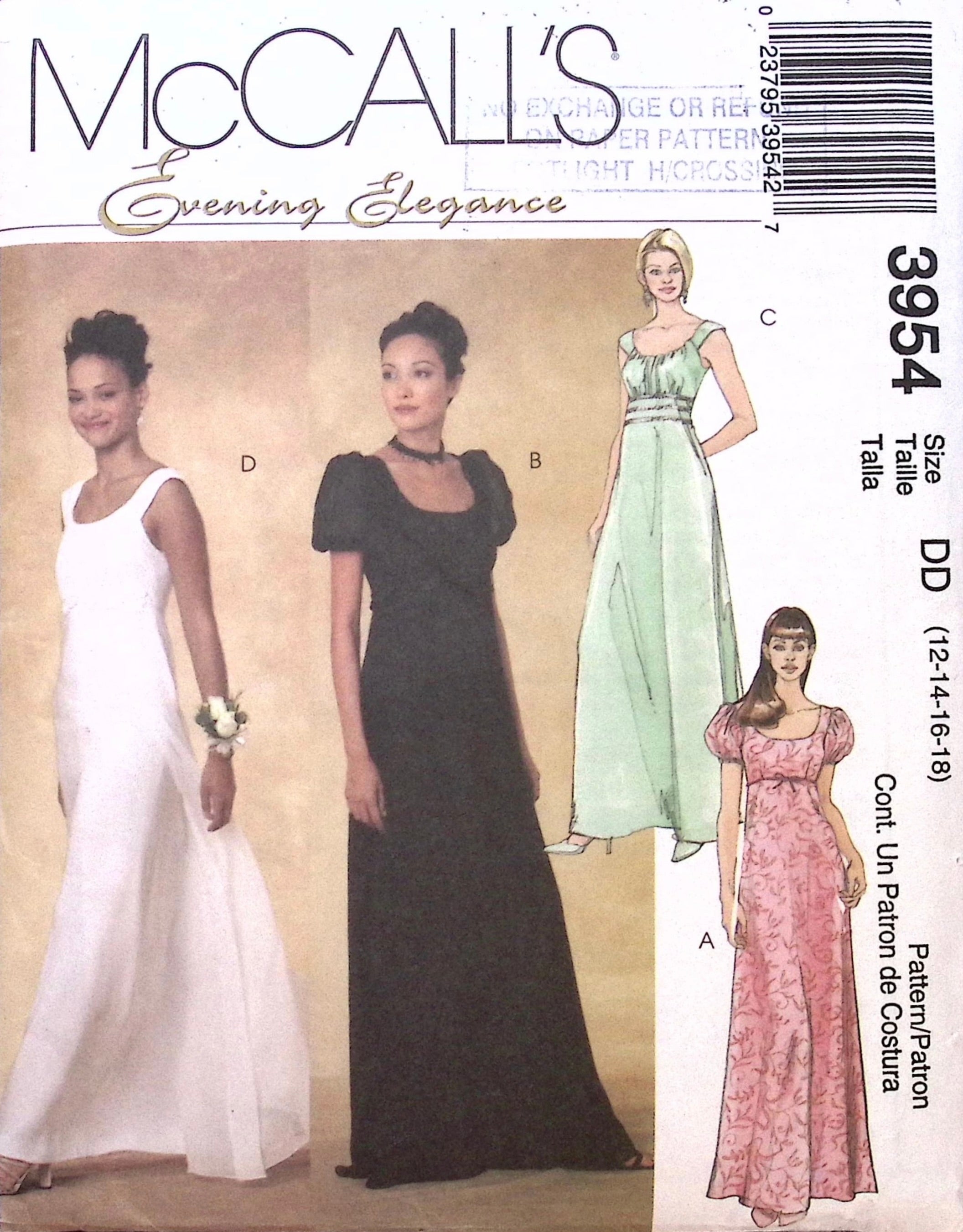 Sewing Pattern:McCalls 3954 – Vintage Stitch Australia