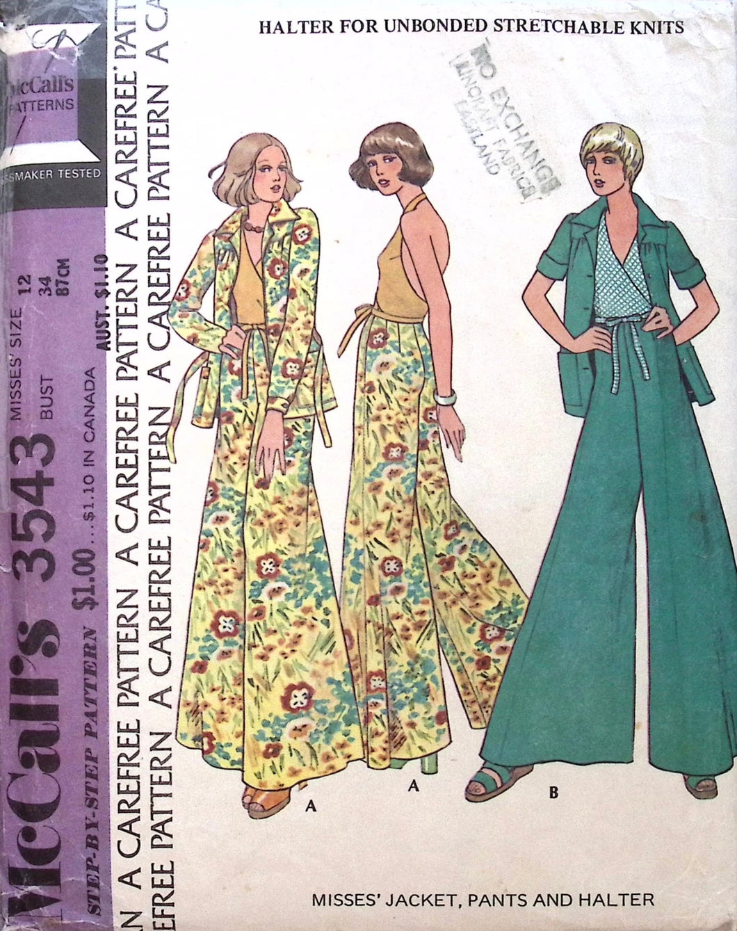 Vintage Sewing Pattern: McCalls 3543