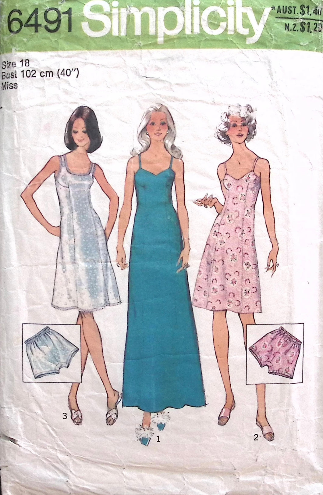 Vintage Sewing Pattern: Simplicity 6491