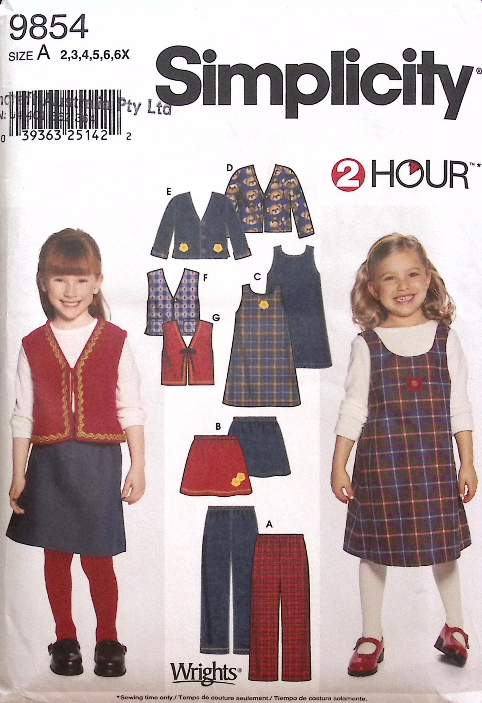 Simplicity Pattern 9754 Sewing pattern: Simplicity 9854 – Vintage Stitch Australia