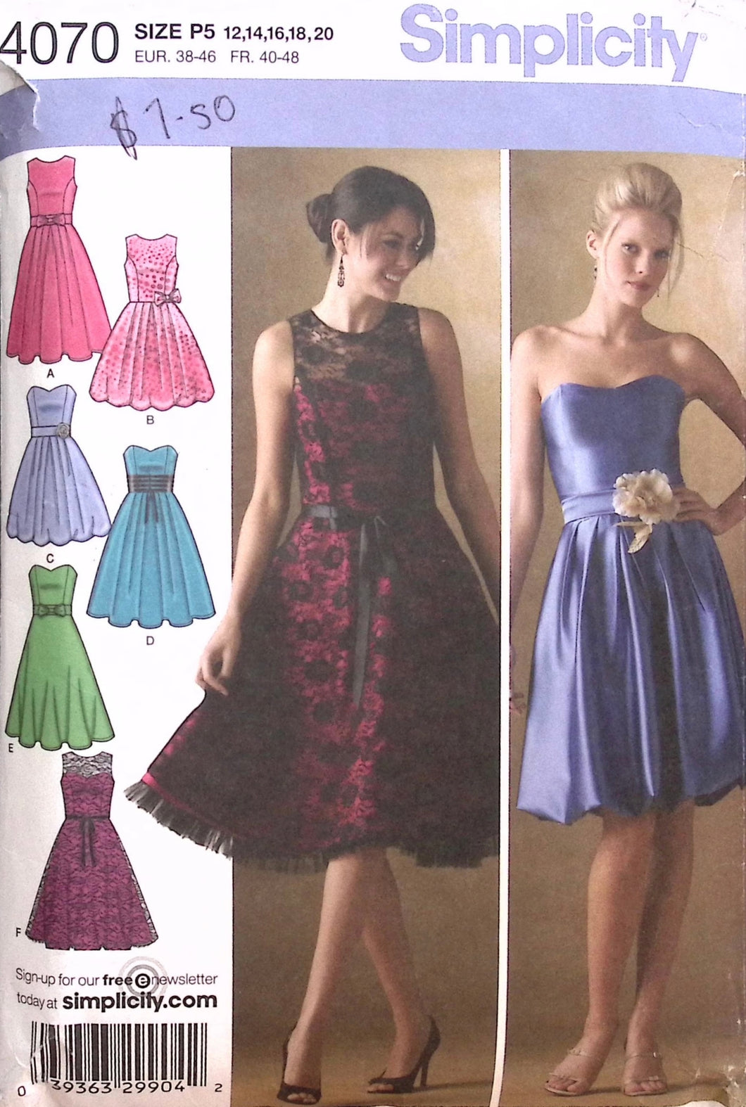 Sewing Pattern: Simplicity 4070