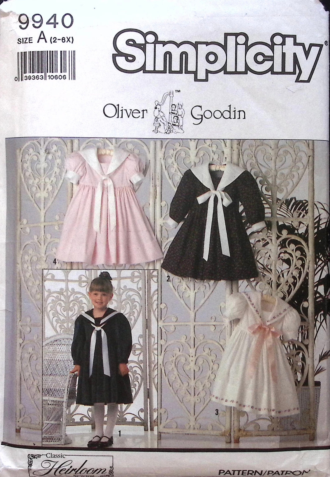 Vintage Sewing Pattern Simplicity 9940