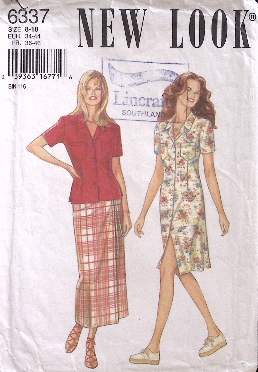 Vintage Sewing Pattern: New Look 6337