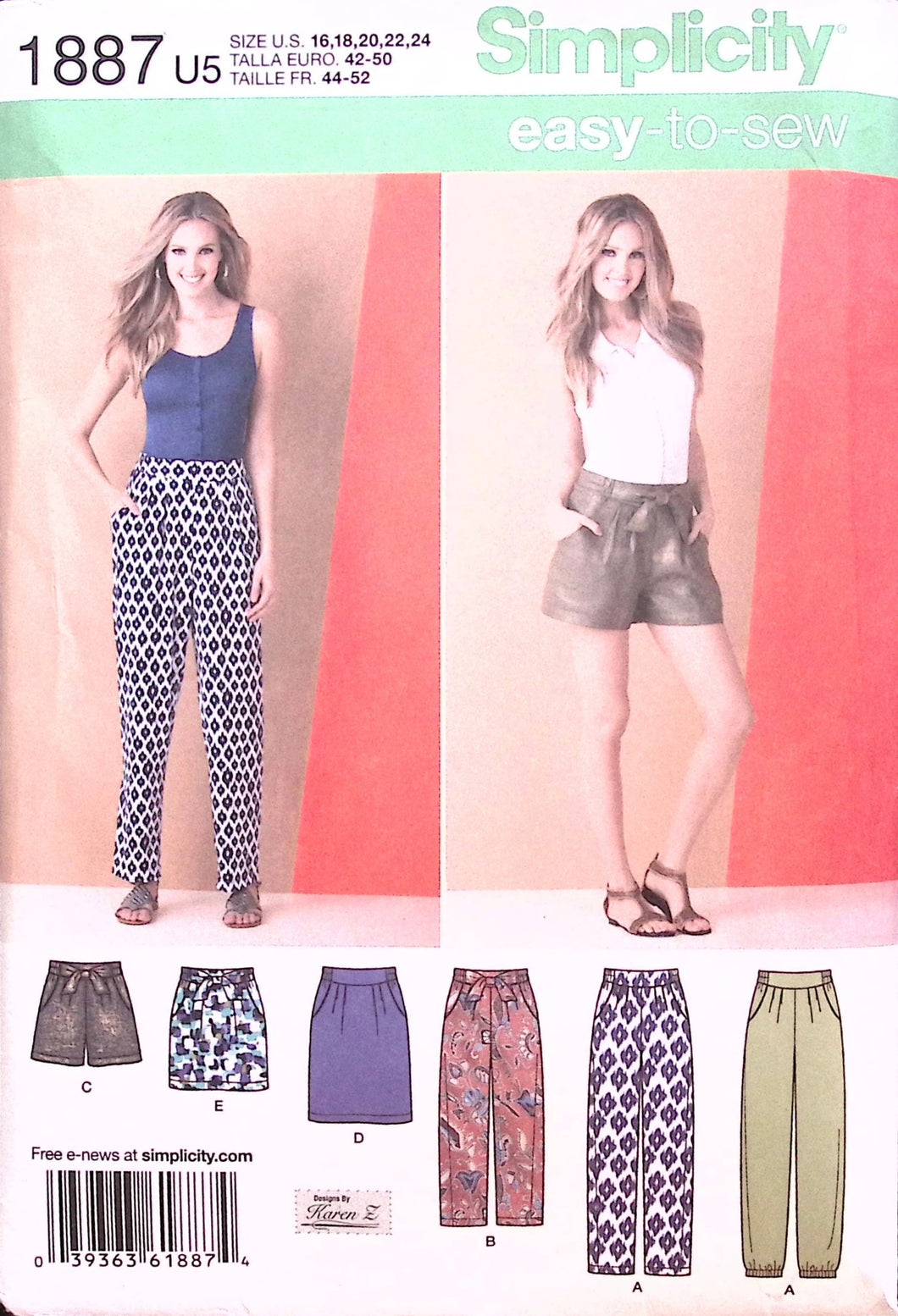 Sewing Pattern: Simplicity 1887