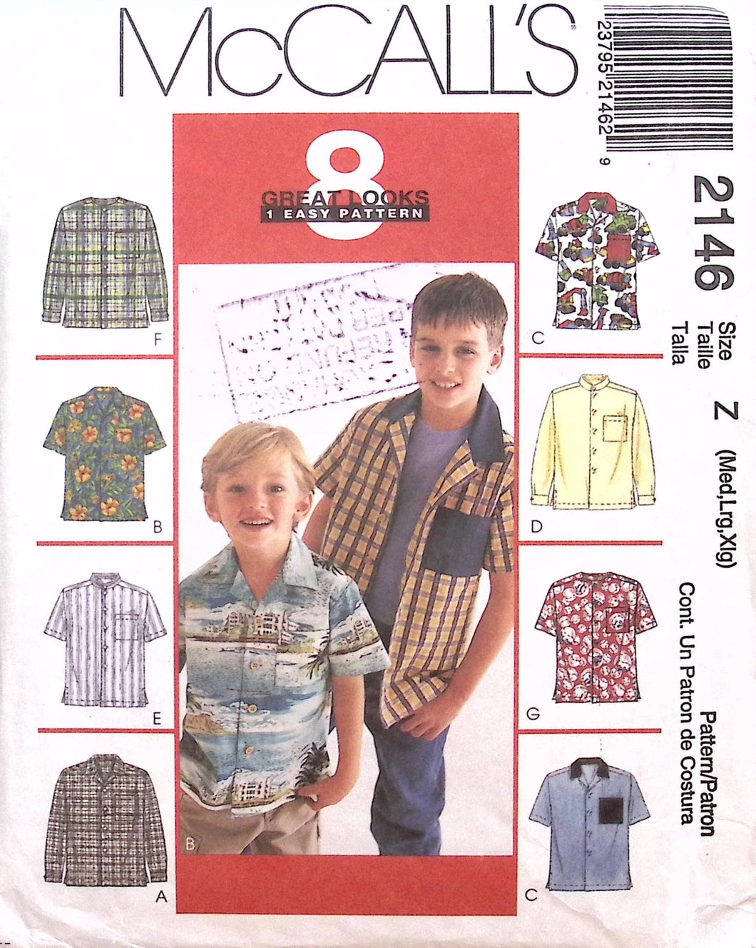 Vintage Sewing Pattern: McCalls 2146