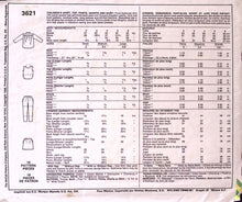 Load image into Gallery viewer, Vintage Sewing Pattern: McCalls 3621
