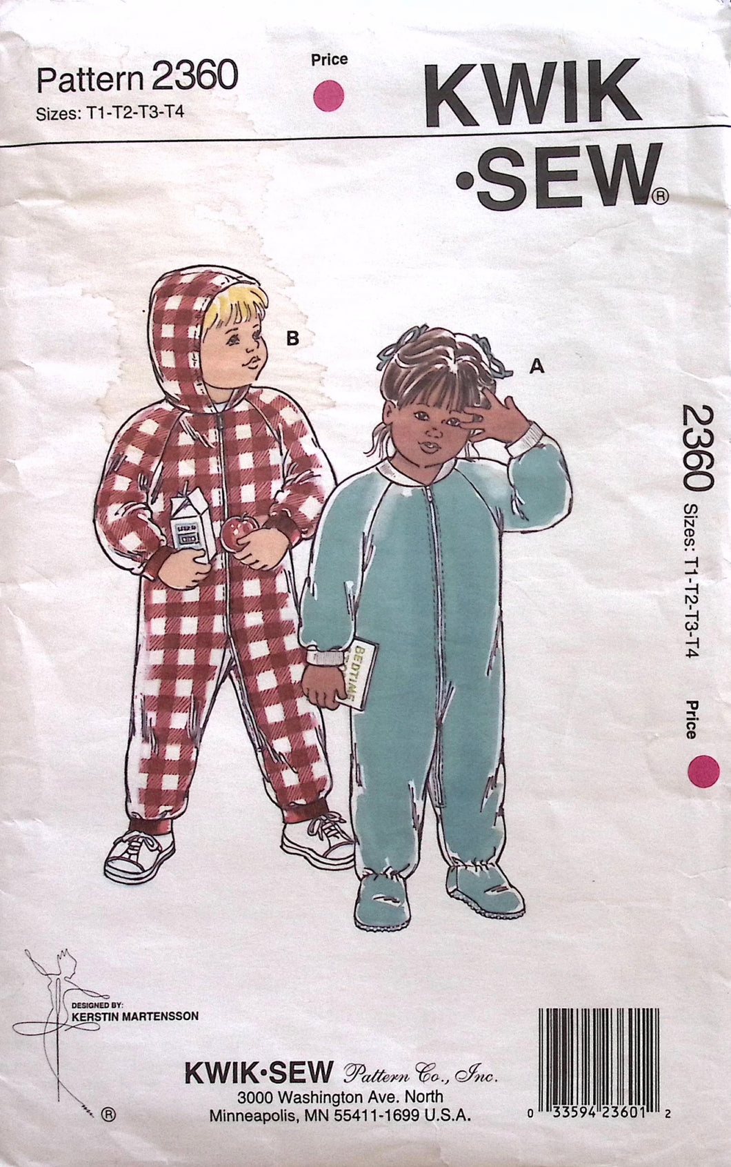 Vintage Sewing Pattern: Kwik Sew 2360