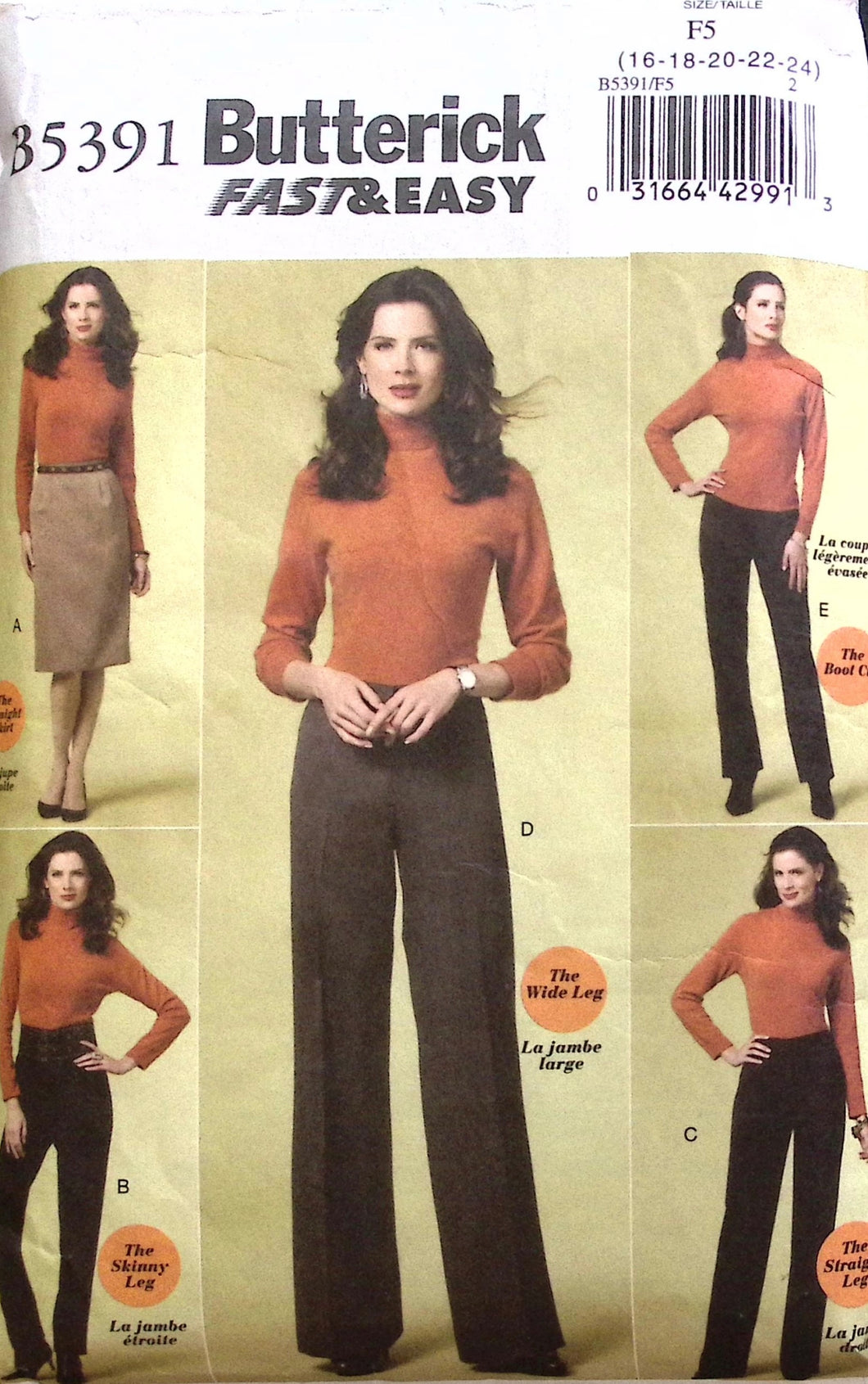 Sewing Pattern: Butterick B5391