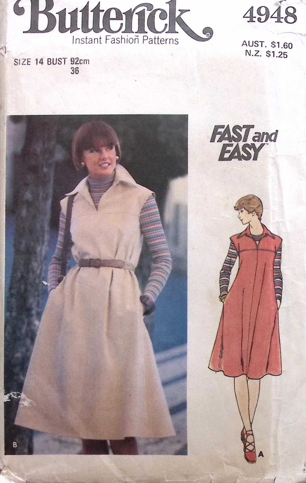 Vintage Sewing Pattern: Butterick 4948