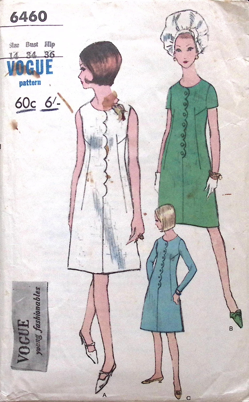 Vintage Sewing Pattern: Vogue 6460
