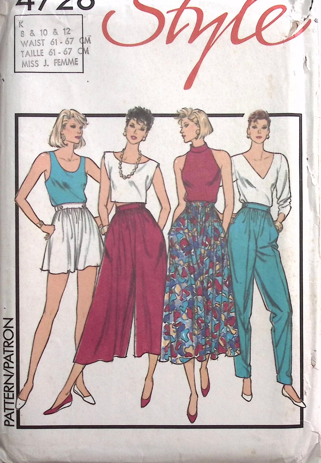 Vintage Sewing Pattern: Style 4728