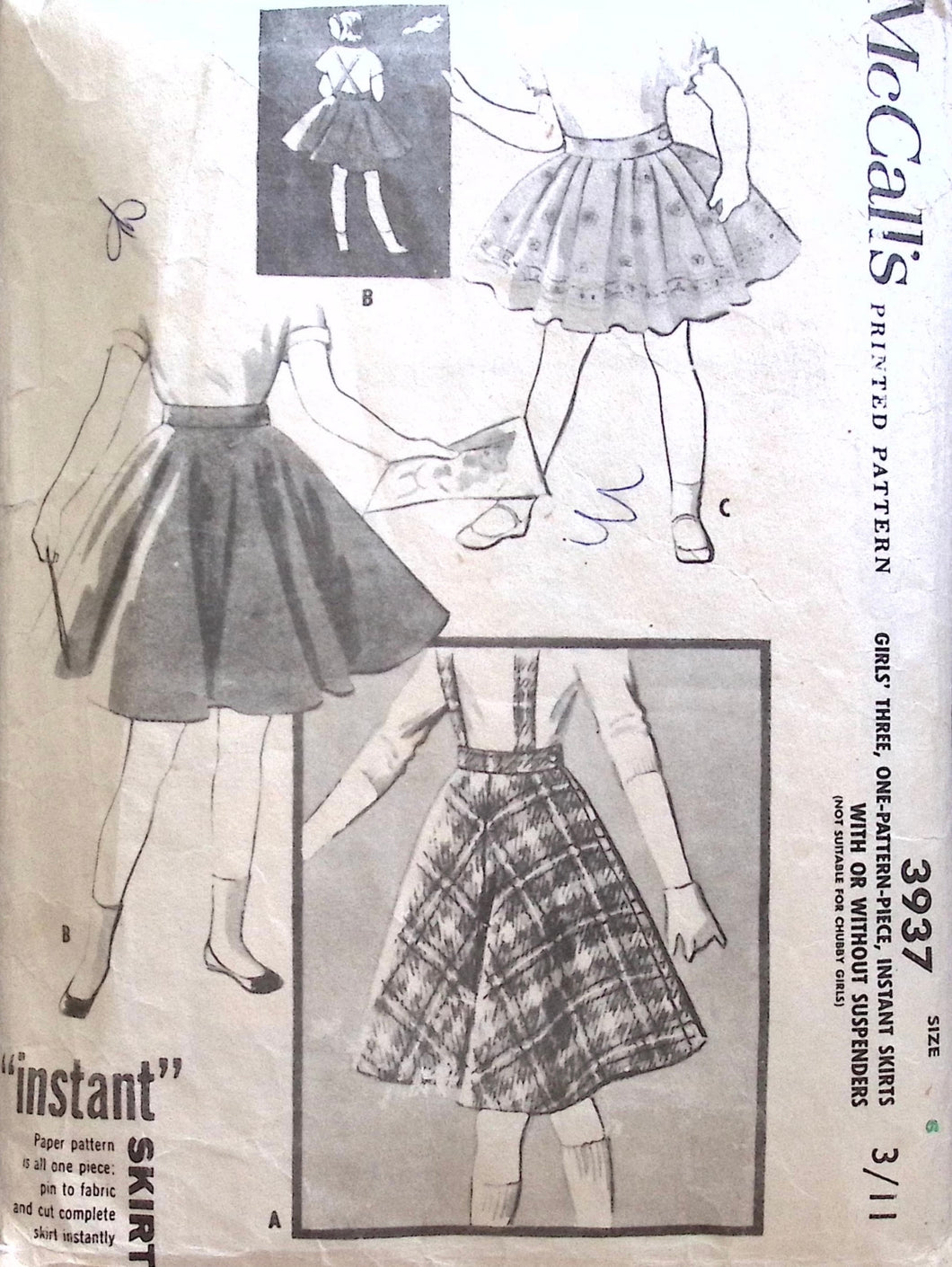 Vintage Sewing Pattern: McCalls 3937