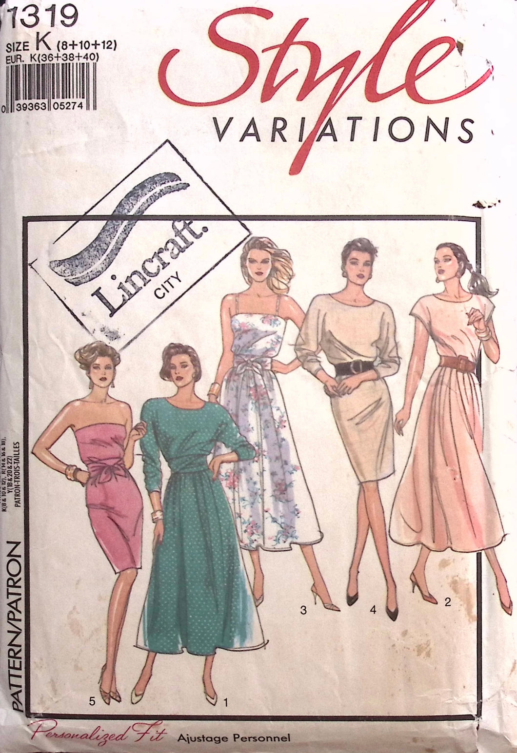 Vintage Sewing Pattern: Style 1319