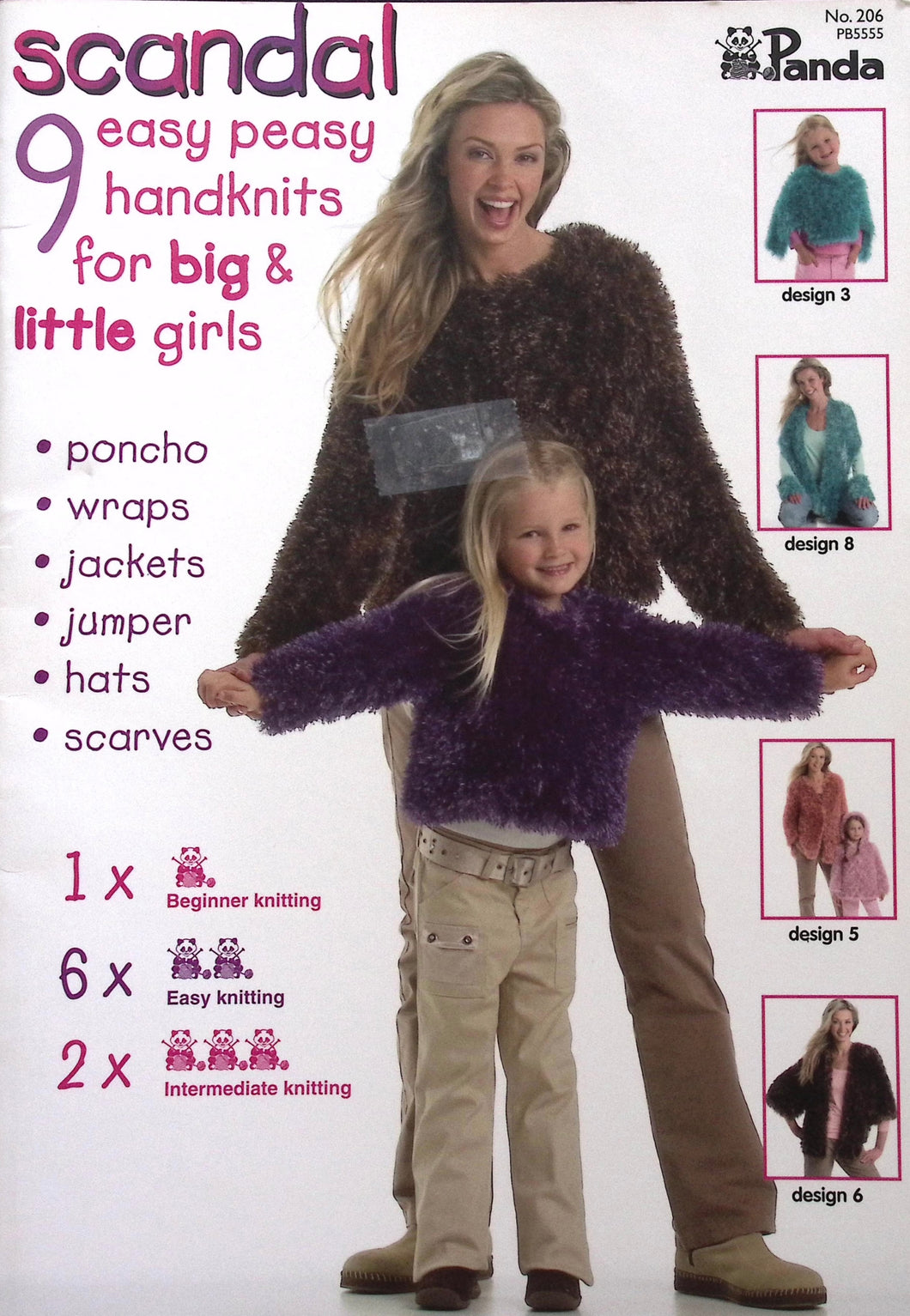 Panda Knitting Book No.206