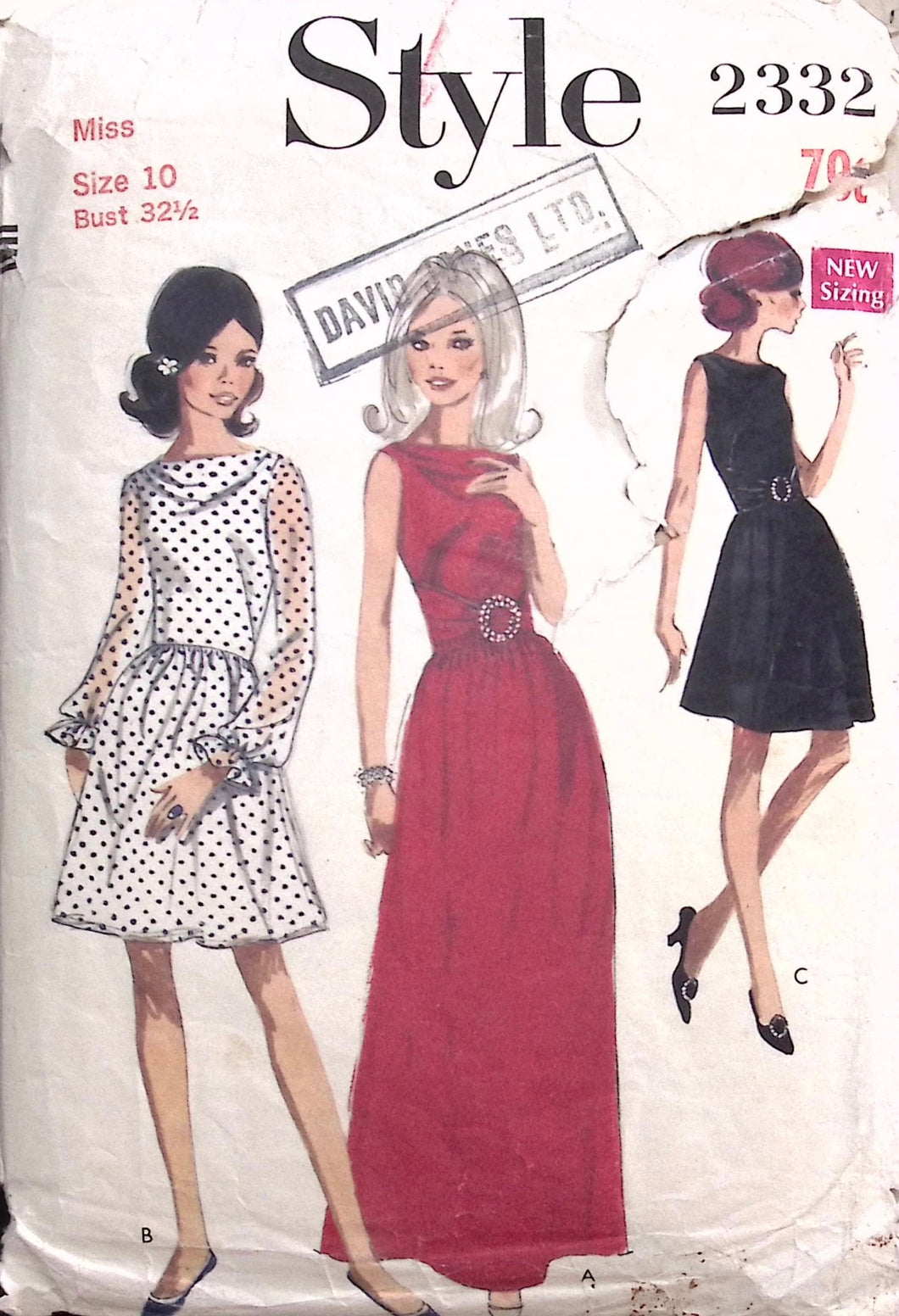 Vintage Sewing Pattern: Style 2332