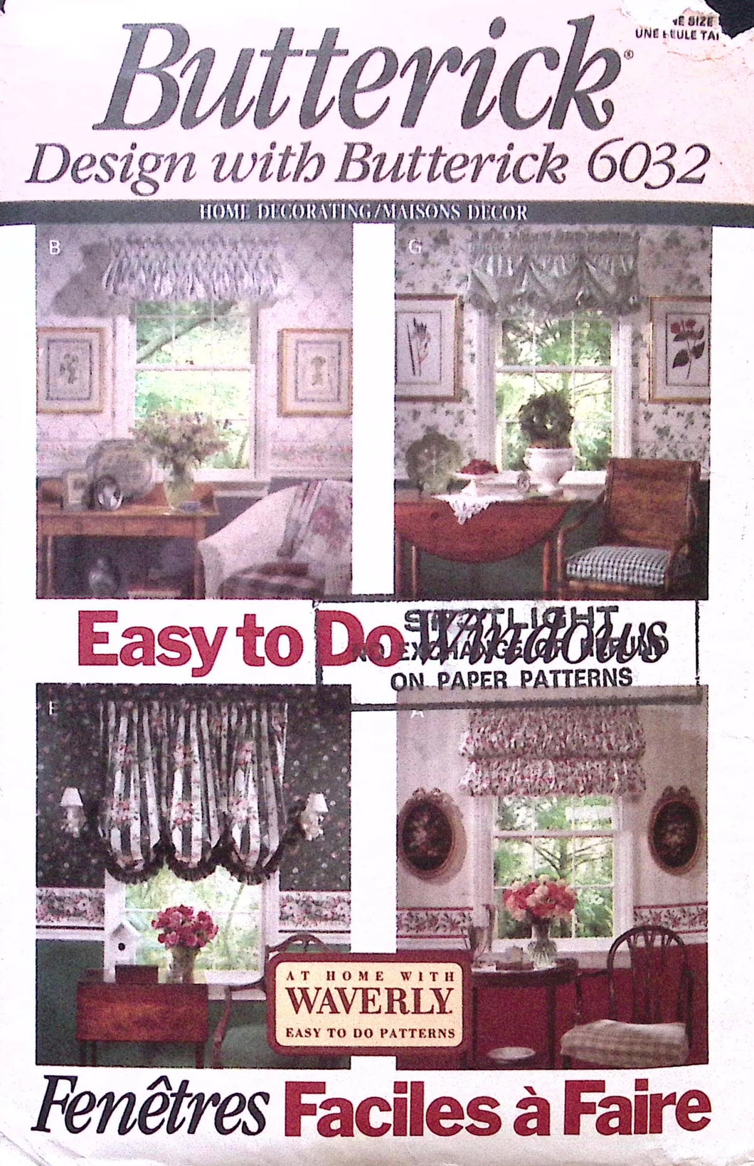 Vintage Sewing Pattern: Butterick 6032
