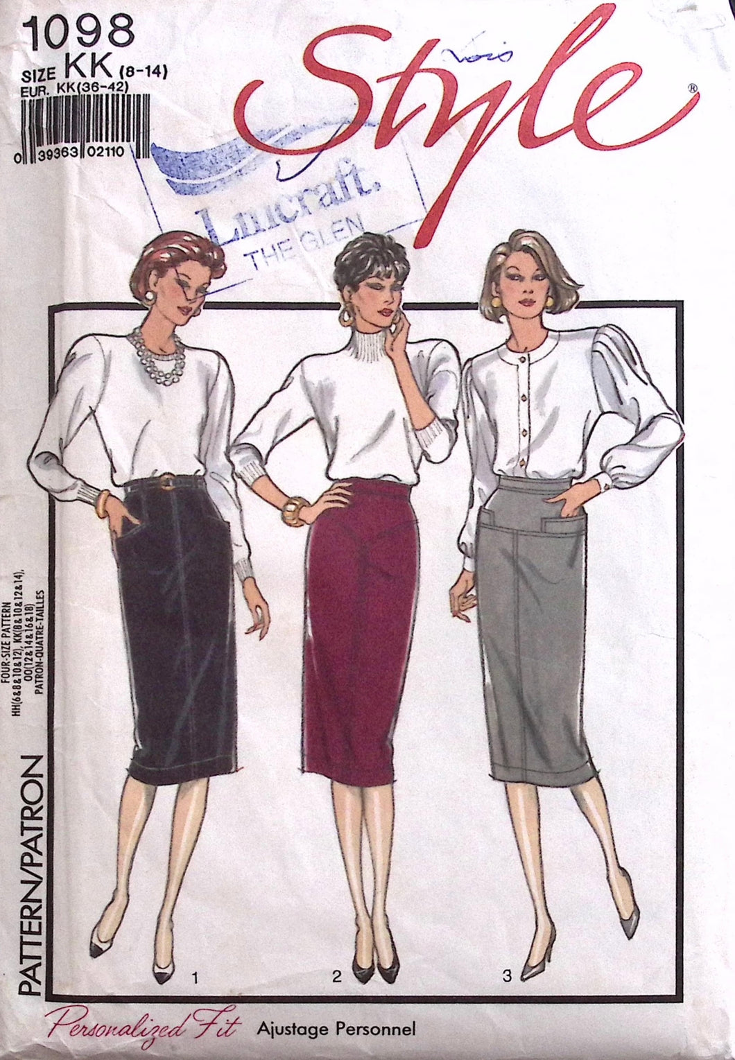 Vintage Sewing Pattern: Style 1098