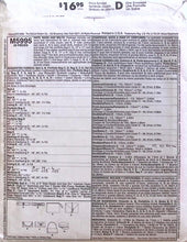 Load image into Gallery viewer, Sewing Pattern: McCalls M5995
