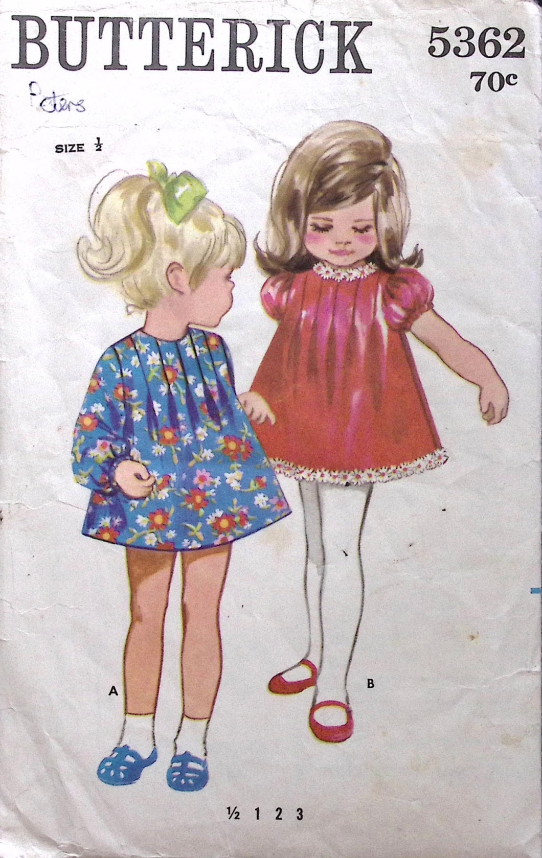Vintage Sewing Pattern: Butterick 5362