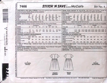 Load image into Gallery viewer, Vintage Sewing Pattern: McCalls 7466

