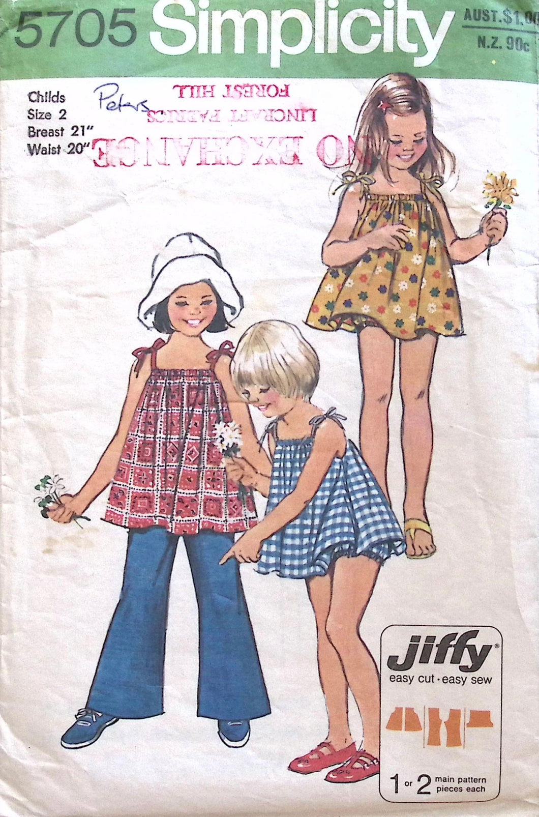 Vintage Sewing Pattern: Simplicity 5705