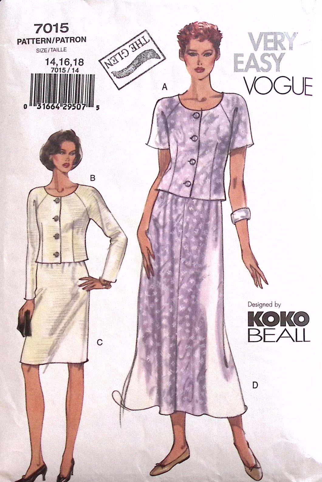 Sewing Pattern: Vogue 7015