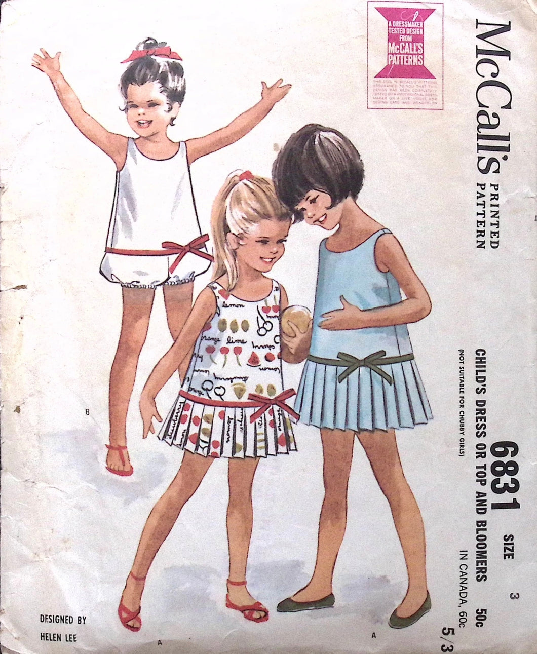Vintage Sewing Pattern: McCalls 6831
