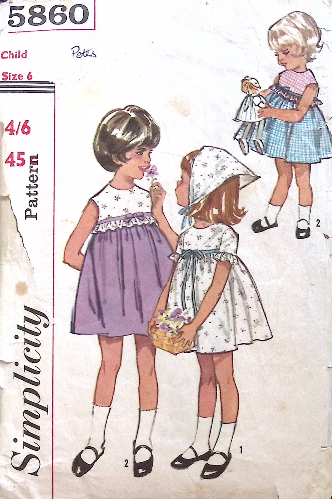 Vintage Sewing Pattern: Simplicity 5860