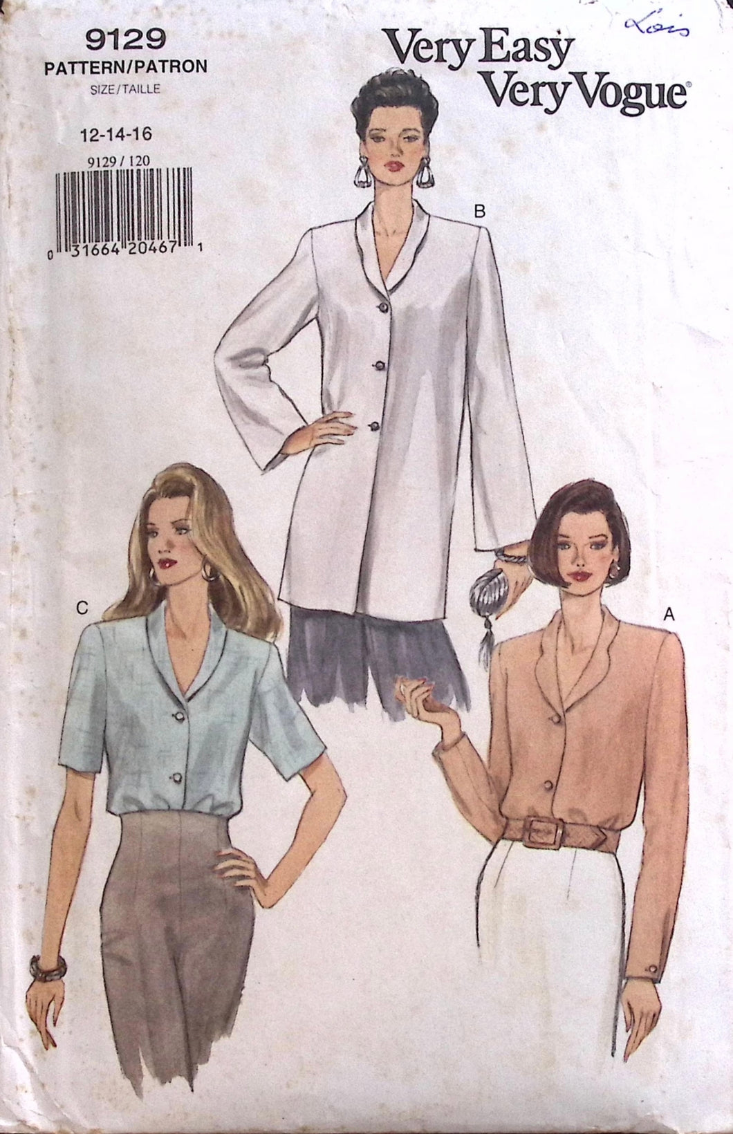 Vintage Sewing Pattern: Vogue 9129