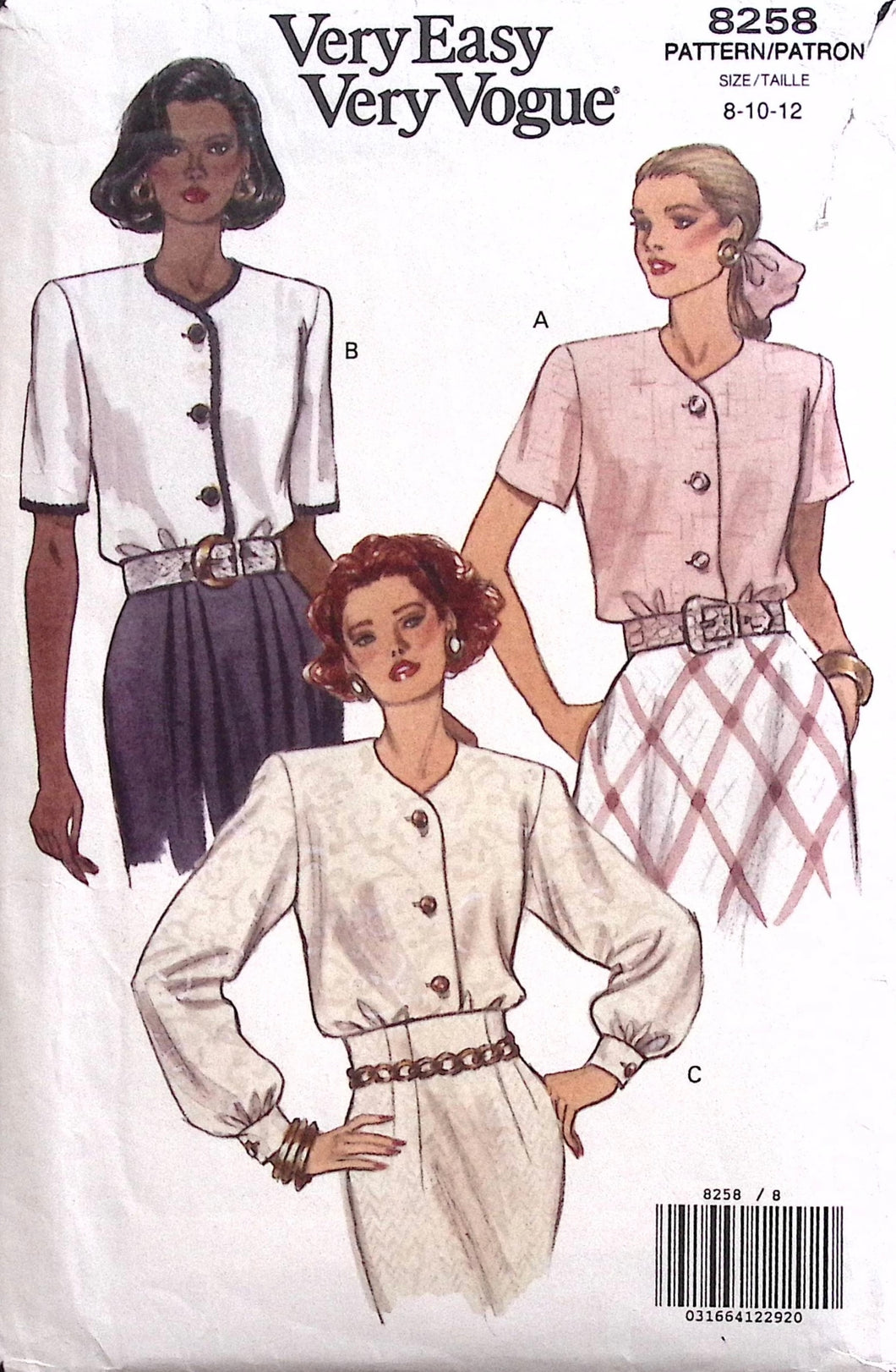 Vintage Sewing Pattern: Vogue 8258