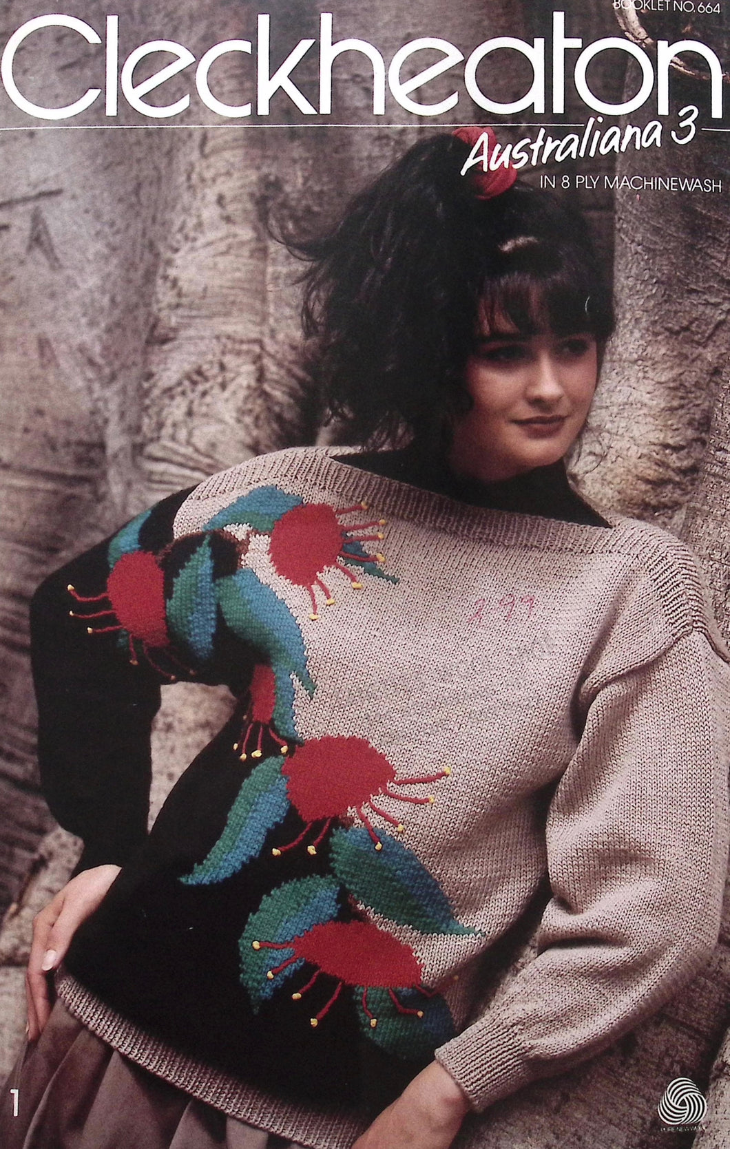 Vintage Cleckheaton Australiana 3 Knitting Booklet