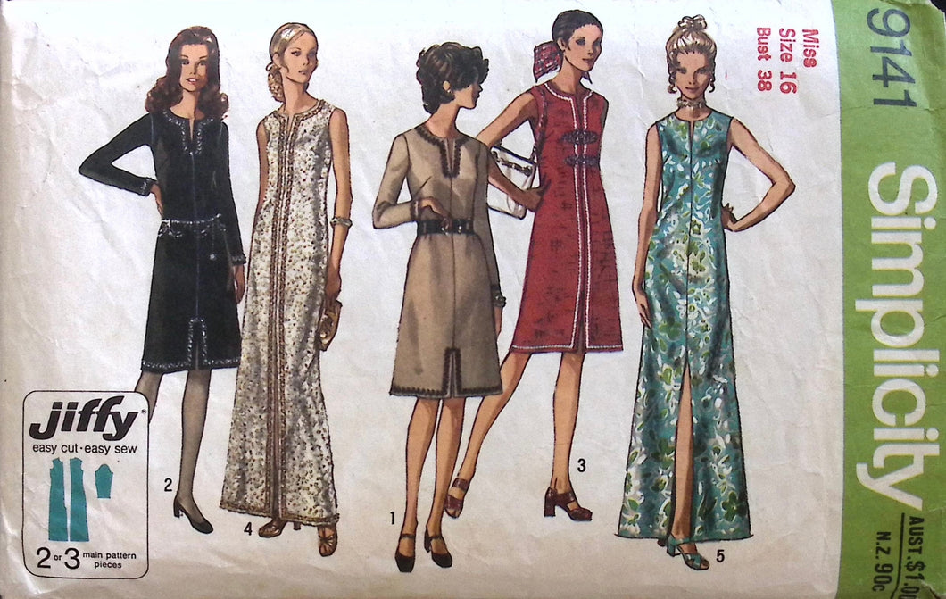 Vintage Sewing Pattern: Simplicity 9141