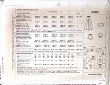 Load image into Gallery viewer, Vintage Sewing Pattern: McCalls 4485

