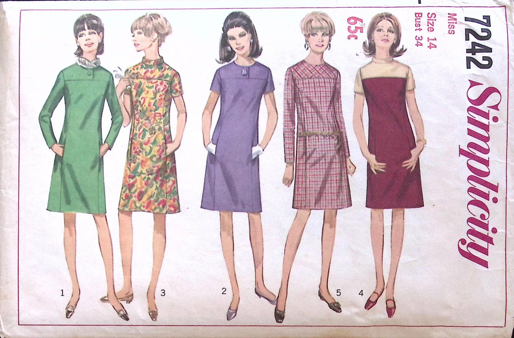 Vintage Sewing Pattern: Simplicity 7242