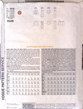 Load image into Gallery viewer, Vintage Sewing Pattern: Vogue 1546
