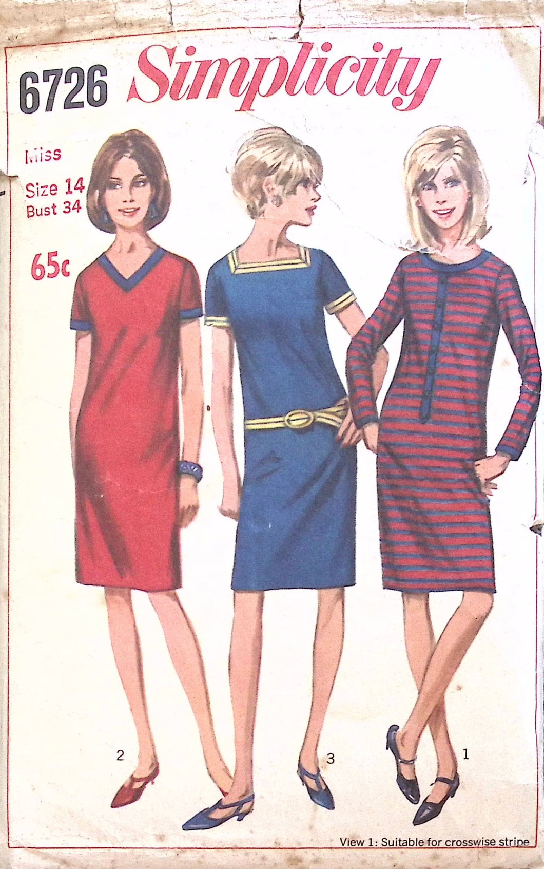 Vintage Sewing Pattern: Simplicity 6726