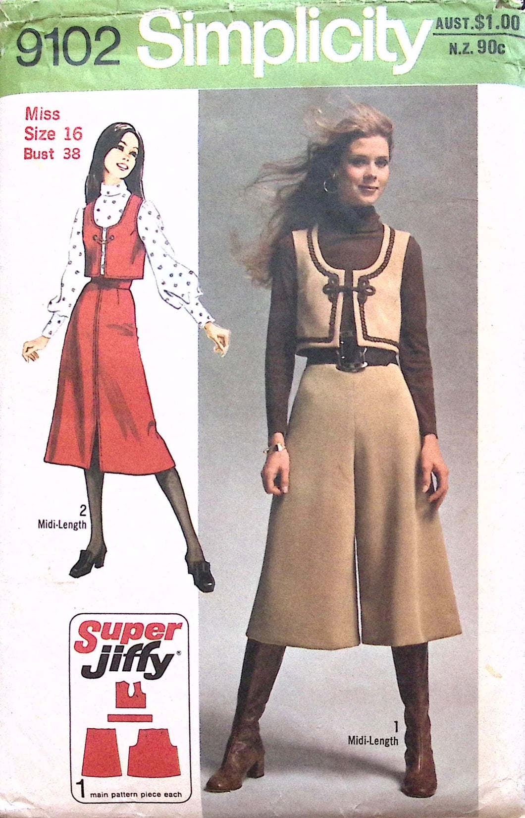 Vintage Sewing Pattern: Simplicity 9102