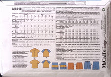 Load image into Gallery viewer, Sewing Pattern: McCalls M6548
