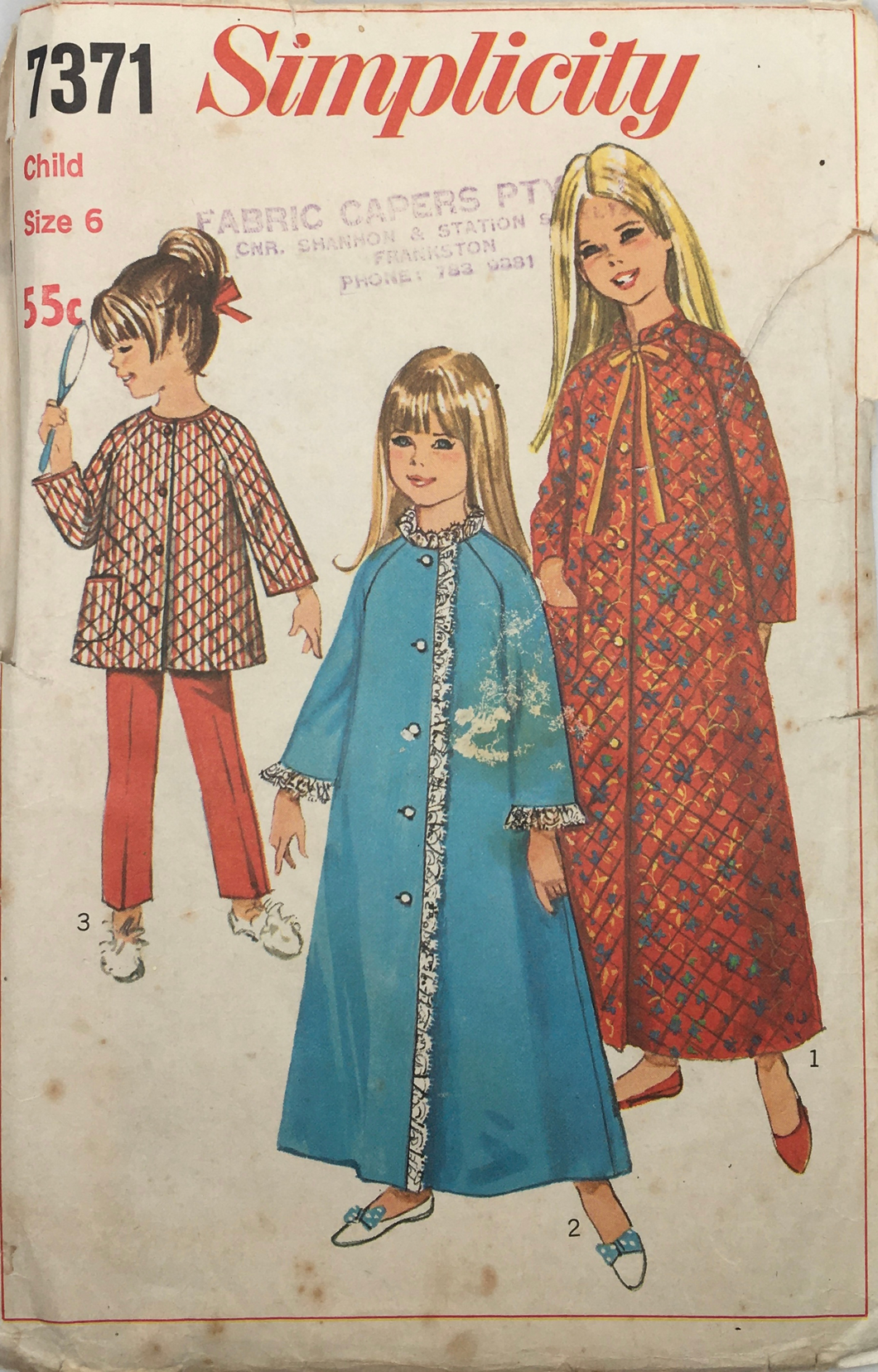 1967 Vintage Sewing Pattern: Simplicity 7371