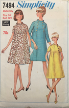 Load image into Gallery viewer, 1968 Vintage Sewing Pattern: Simplicity 7494
