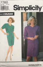 Load image into Gallery viewer, 1992 Vintage Sewing Pattern: Simplicity 7760
