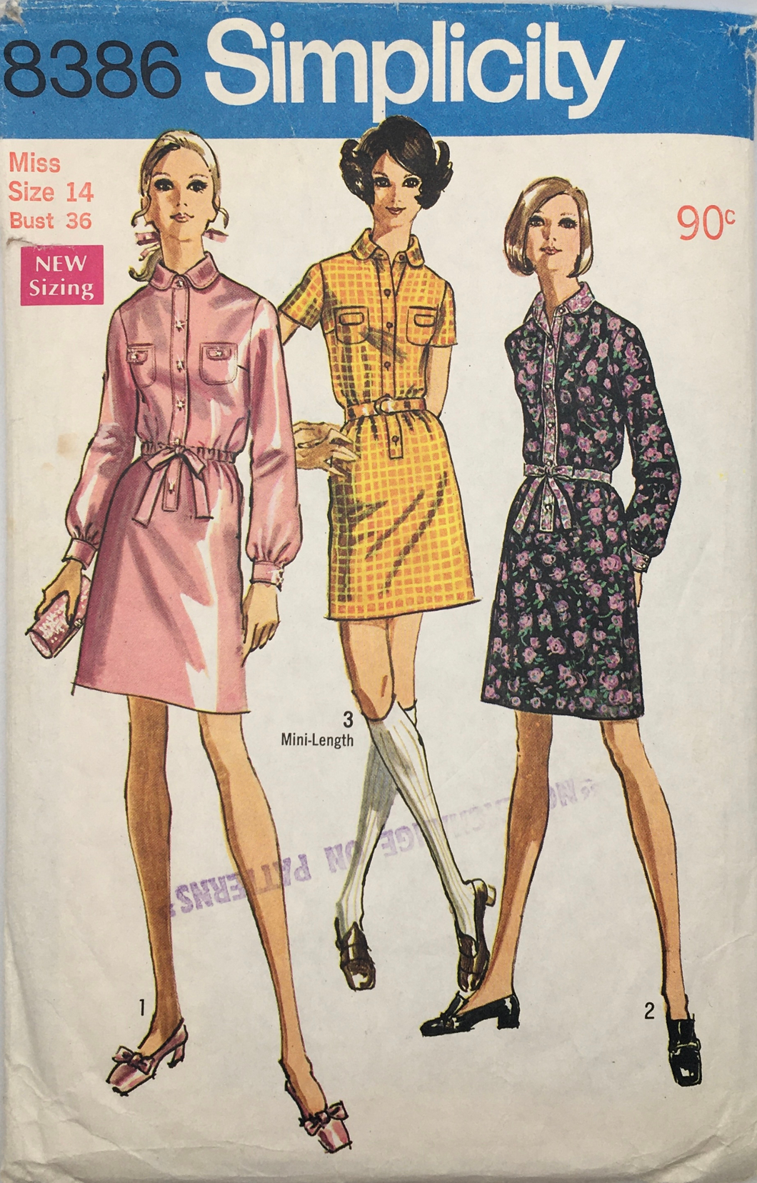 1969 Vintage Sewing Pattern: Simplicity 8386