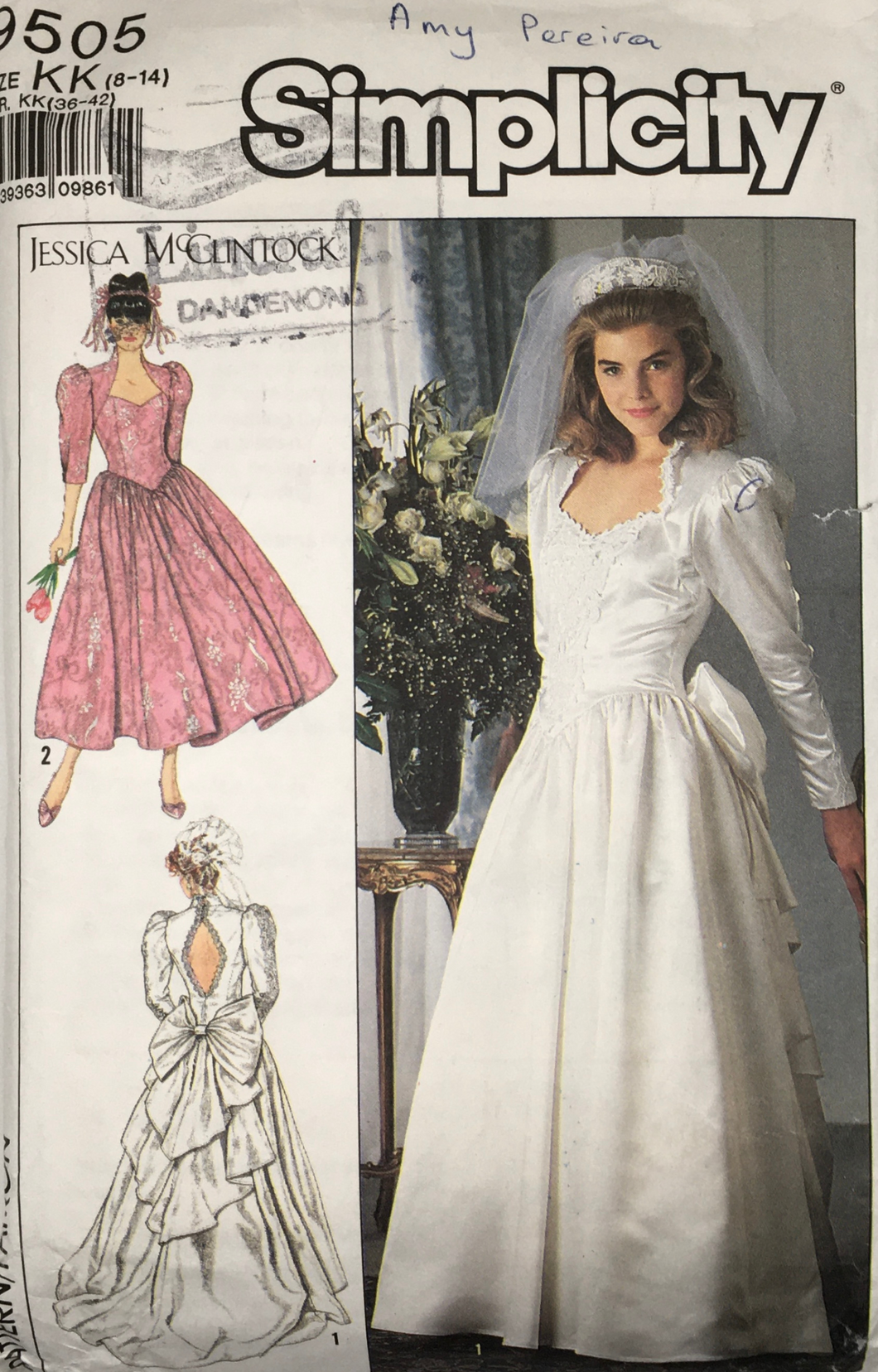 1989 Vintage Sewing Pattern: Simplicity 9505